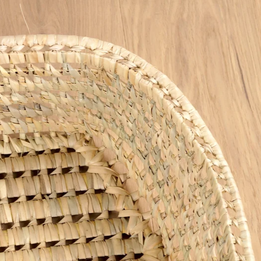 Palm leaf cat or dog basket